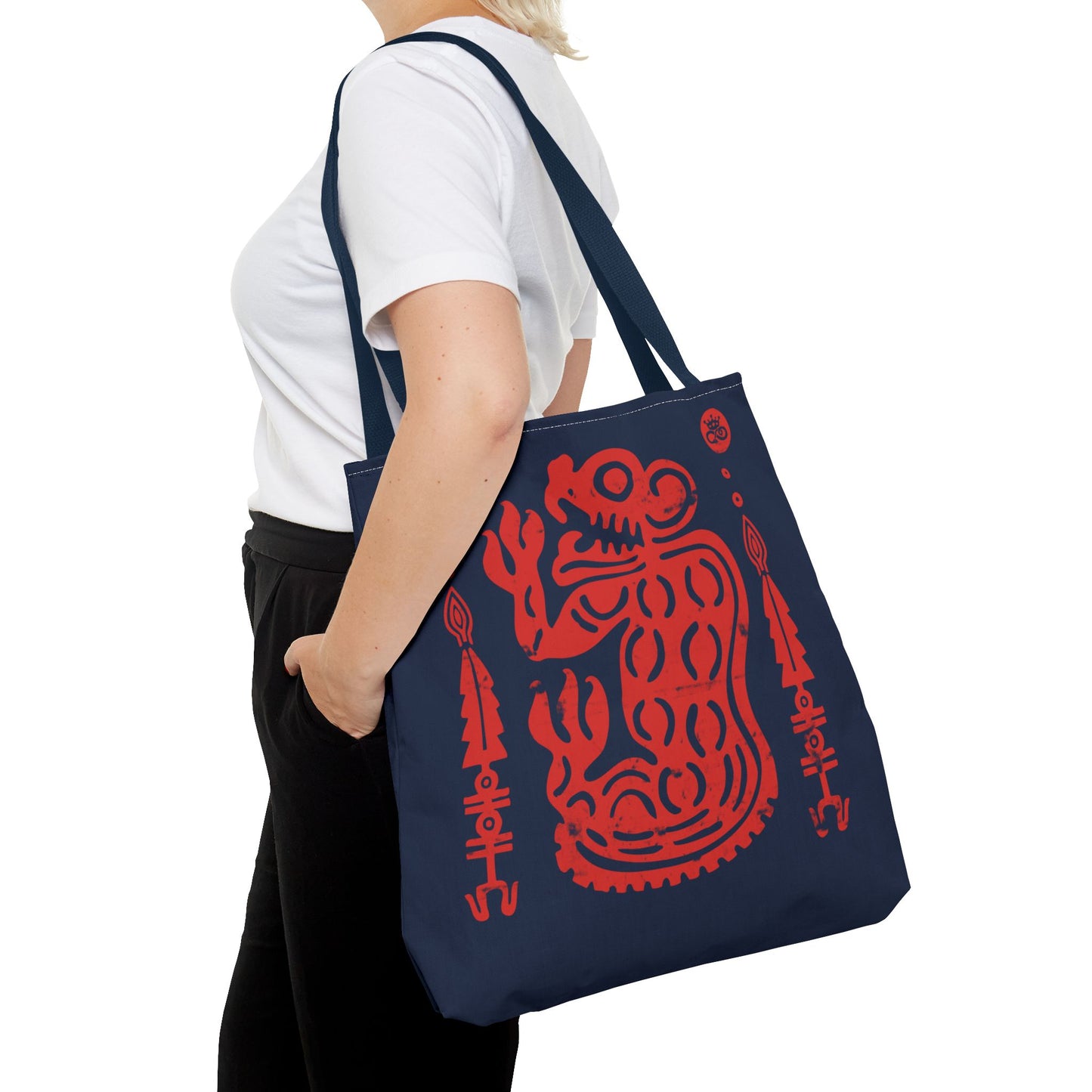 Red Jaguar Guardian Tote Bag