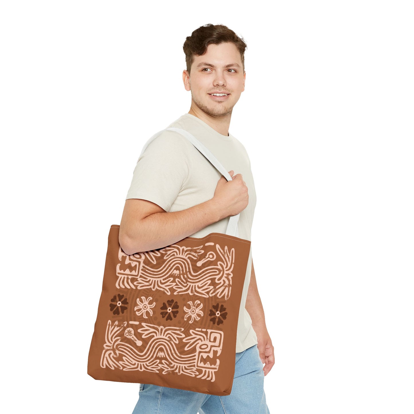 Terracotta Serpent Winds Tote Bag