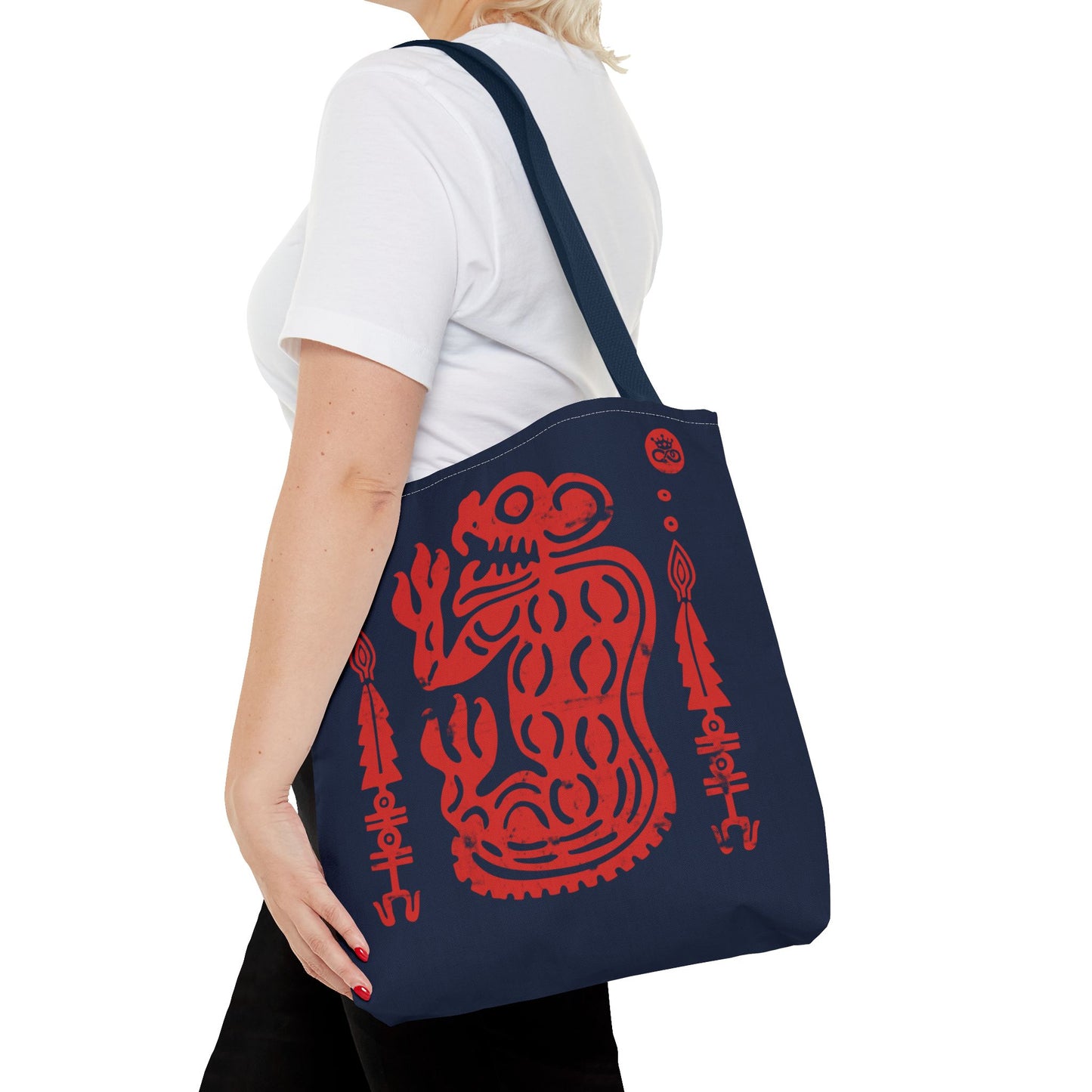 Red Jaguar Guardian Tote Bag