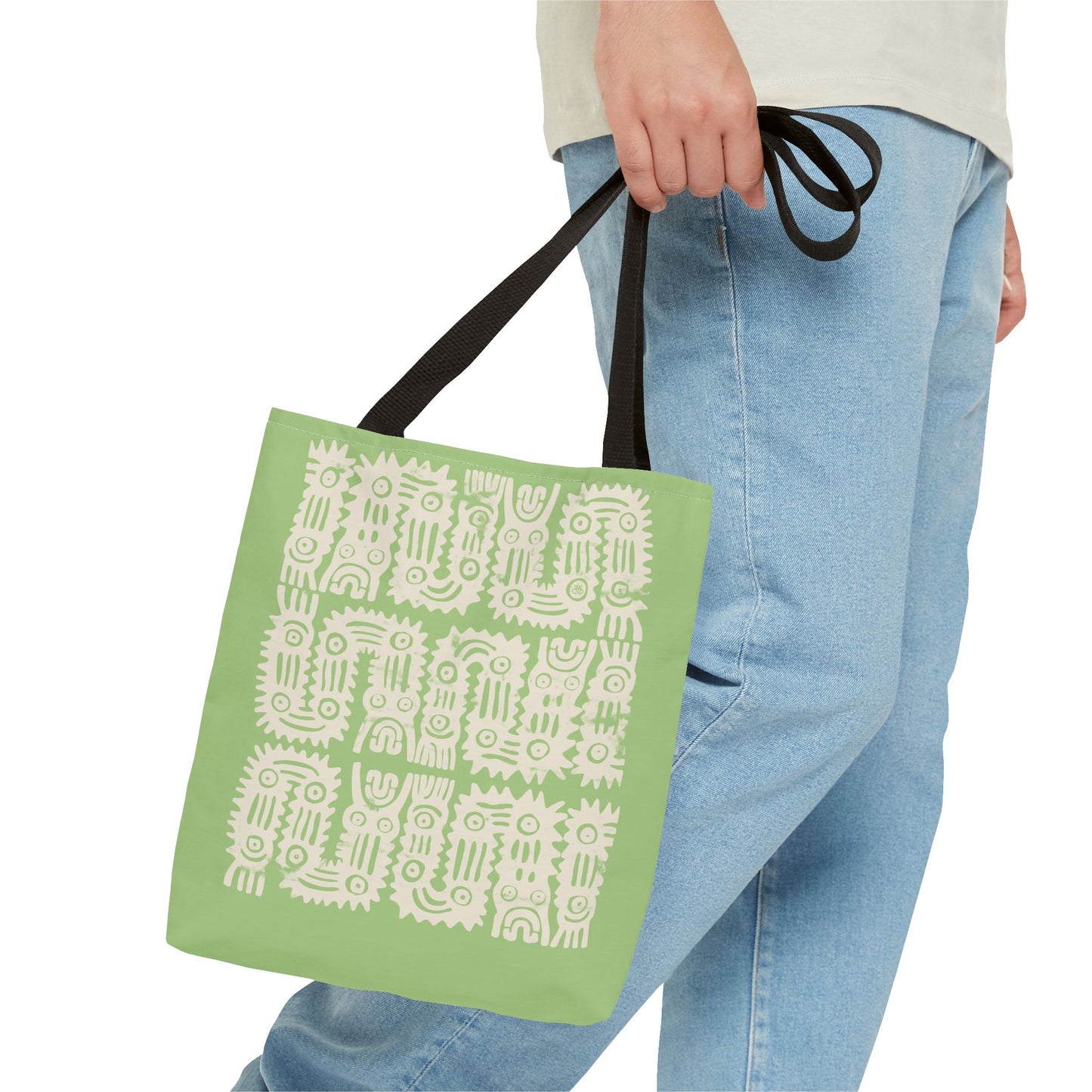 Olive Glyphs Tote Bag