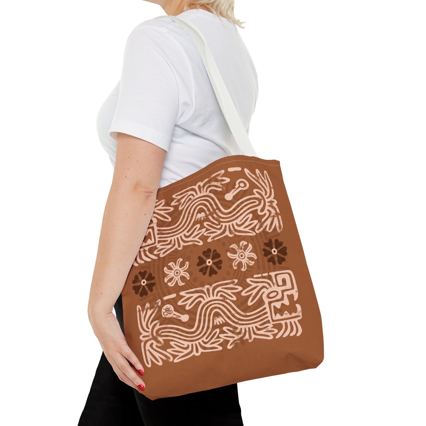 Terracotta Serpent Winds Tote Bag