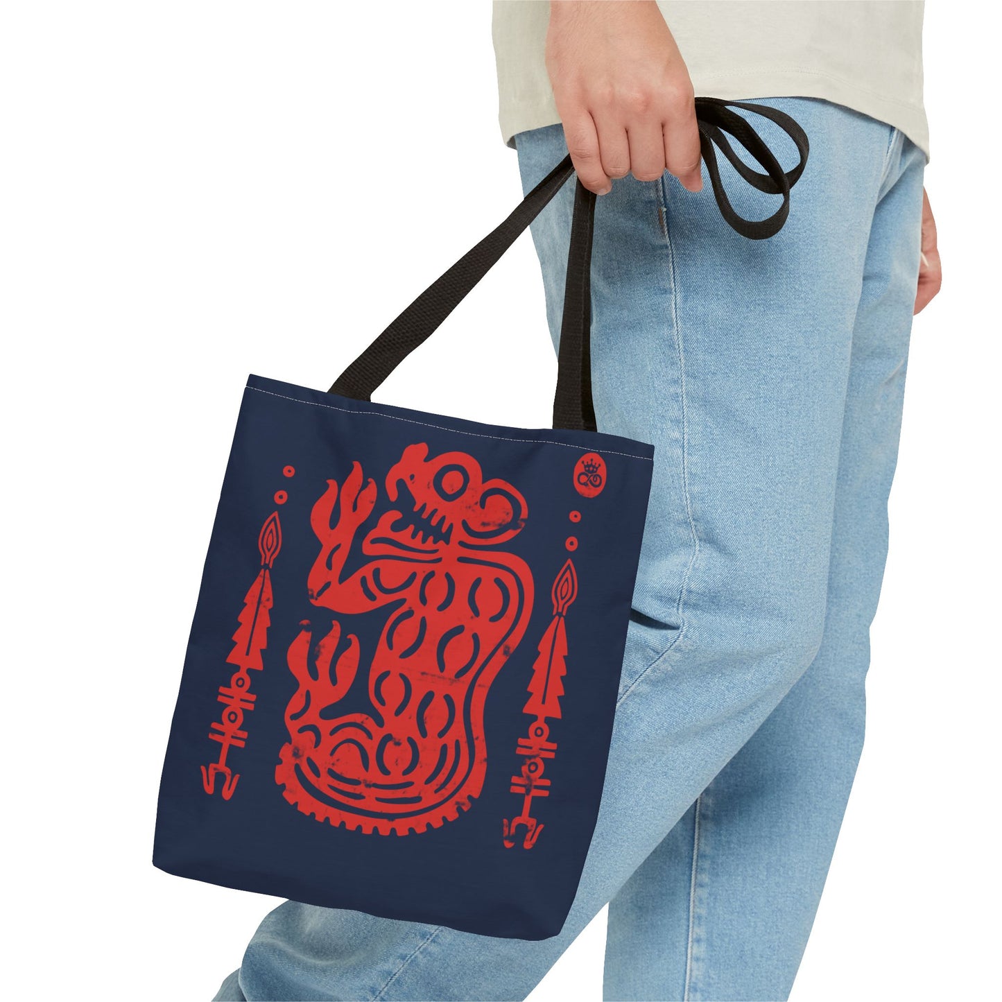 Red Jaguar Guardian Tote Bag