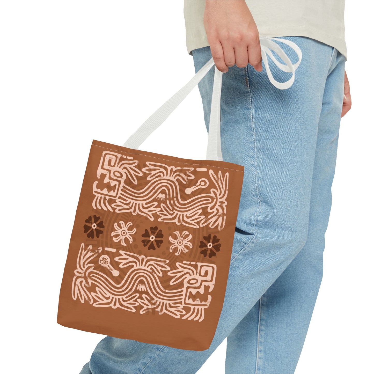 Terracotta Serpent Winds Tote Bag