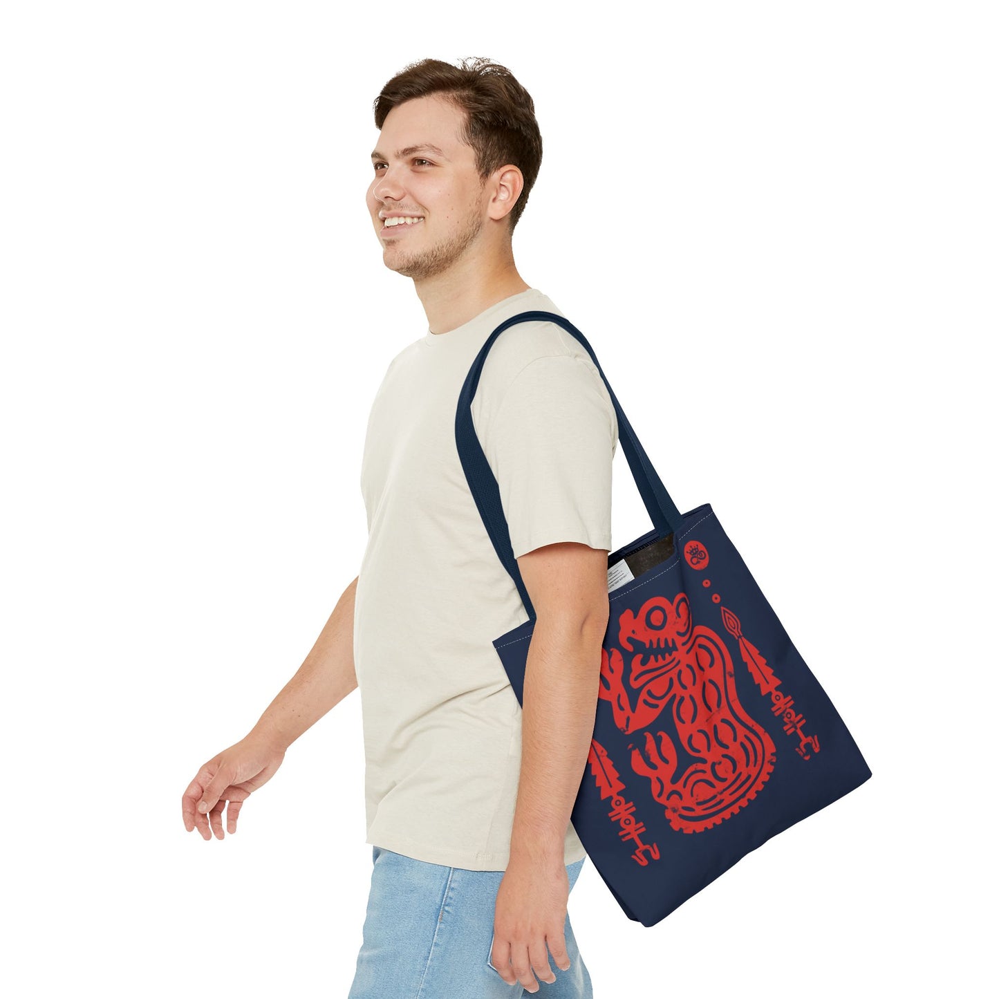 Red Jaguar Guardian Tote Bag