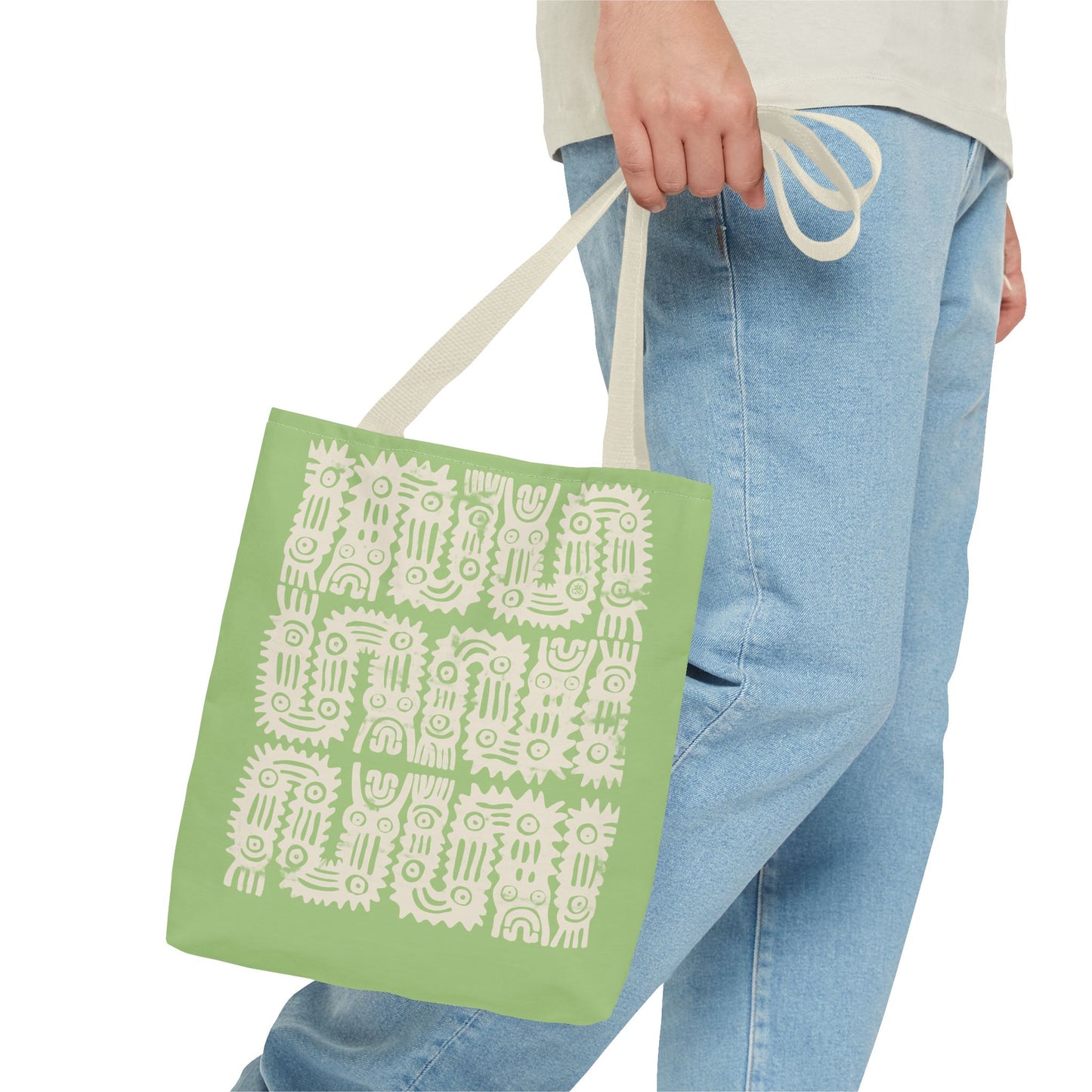 Olive Glyphs Tote Bag