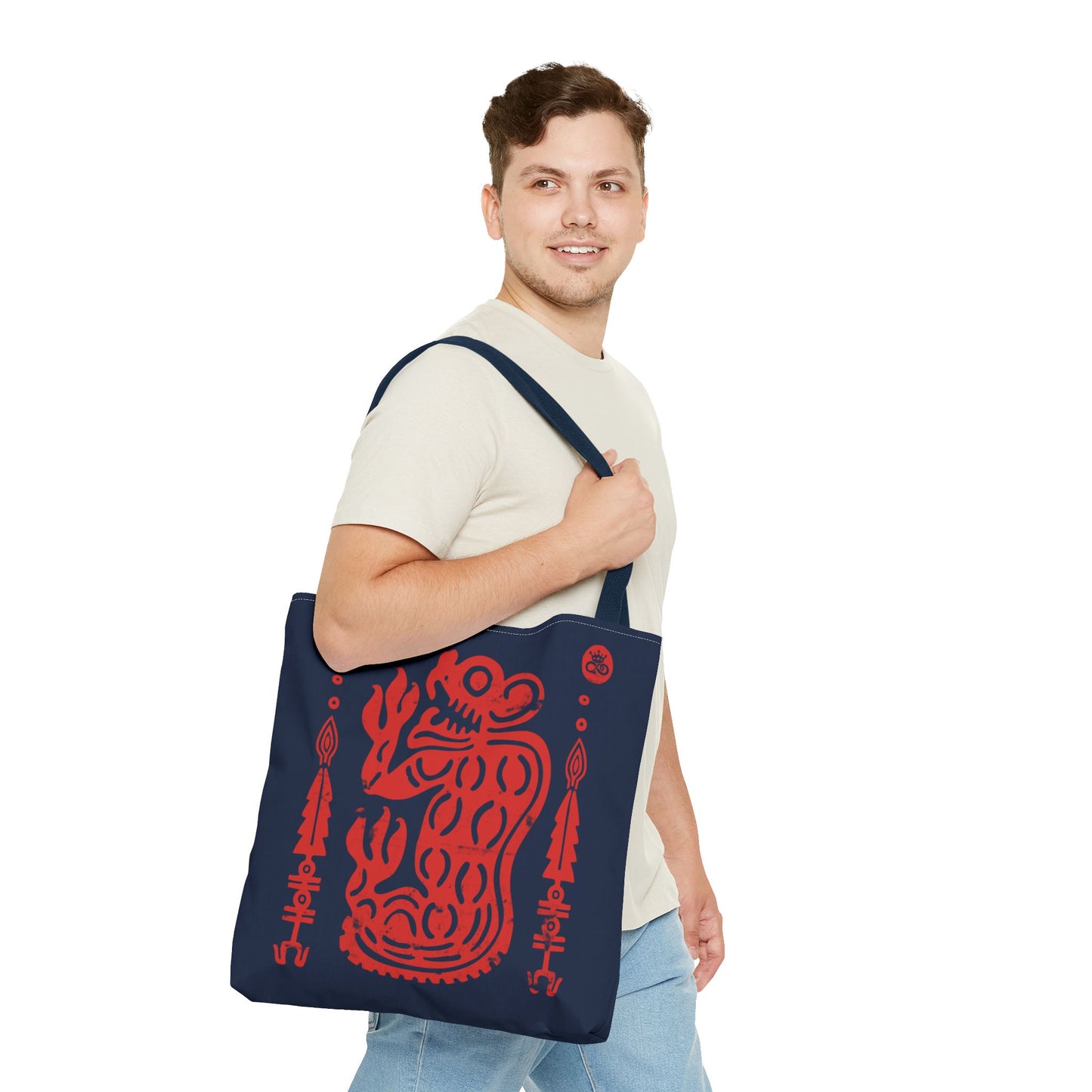 Red Jaguar Guardian Tote Bag