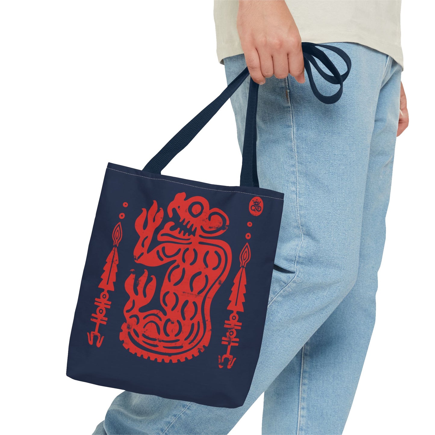 Red Jaguar Guardian Tote Bag