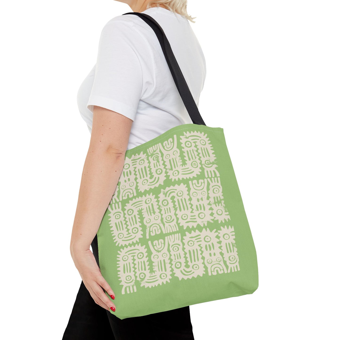 Olive Glyphs Tote Bag