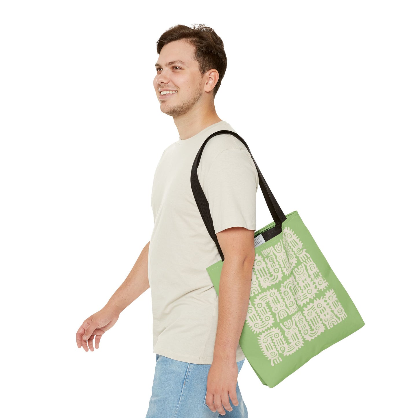 Olive Glyphs Tote Bag