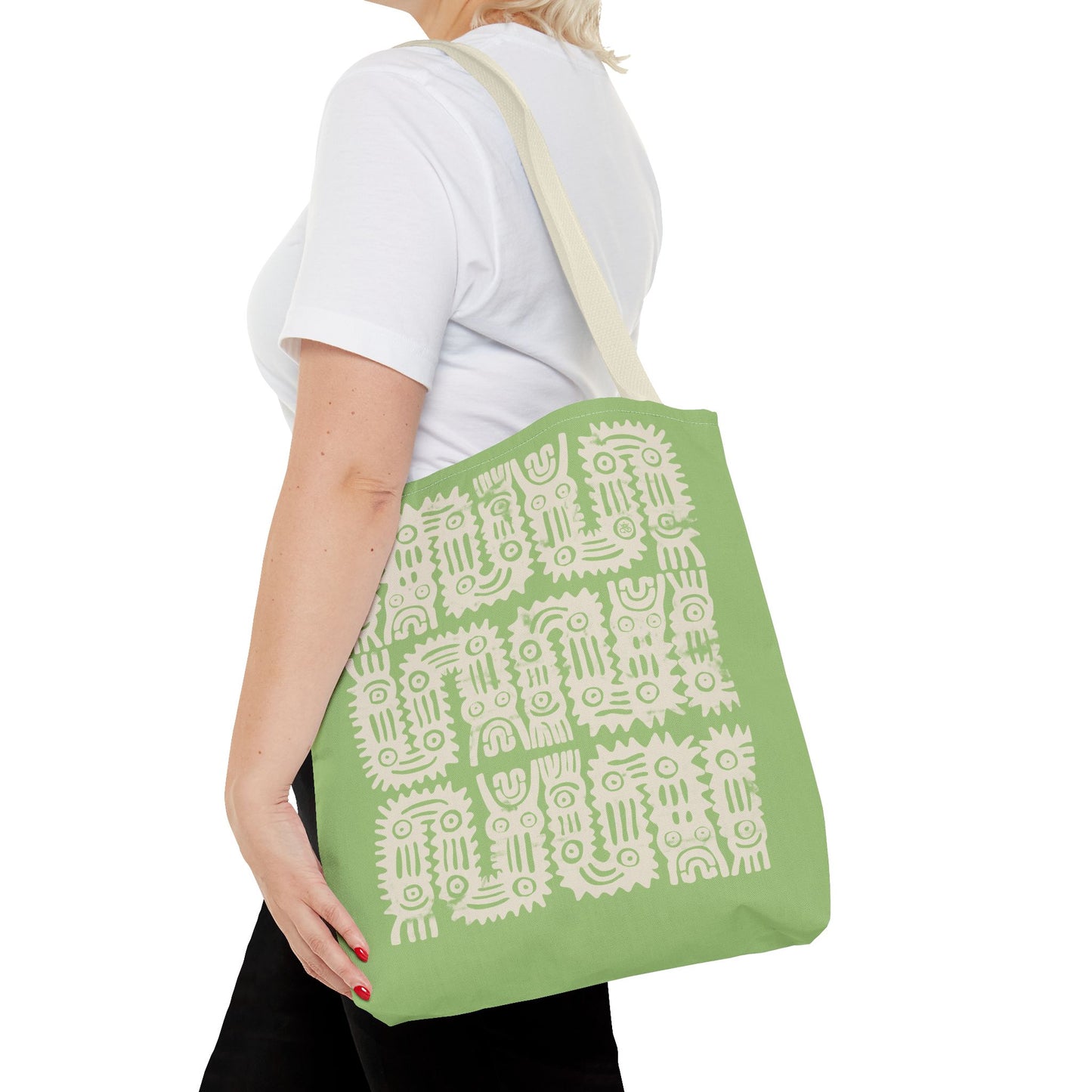 Olive Glyphs Tote Bag
