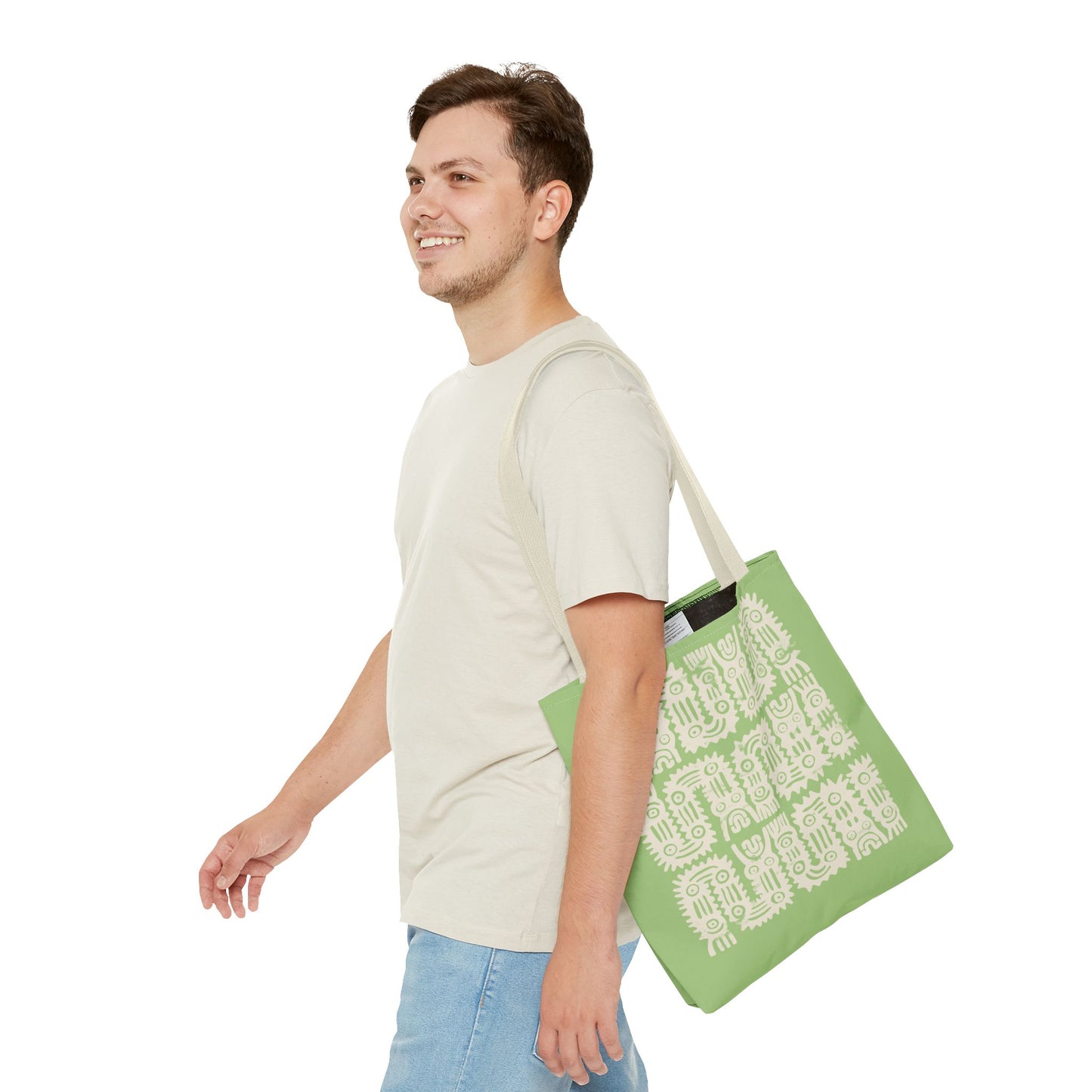 Olive Glyphs Tote Bag