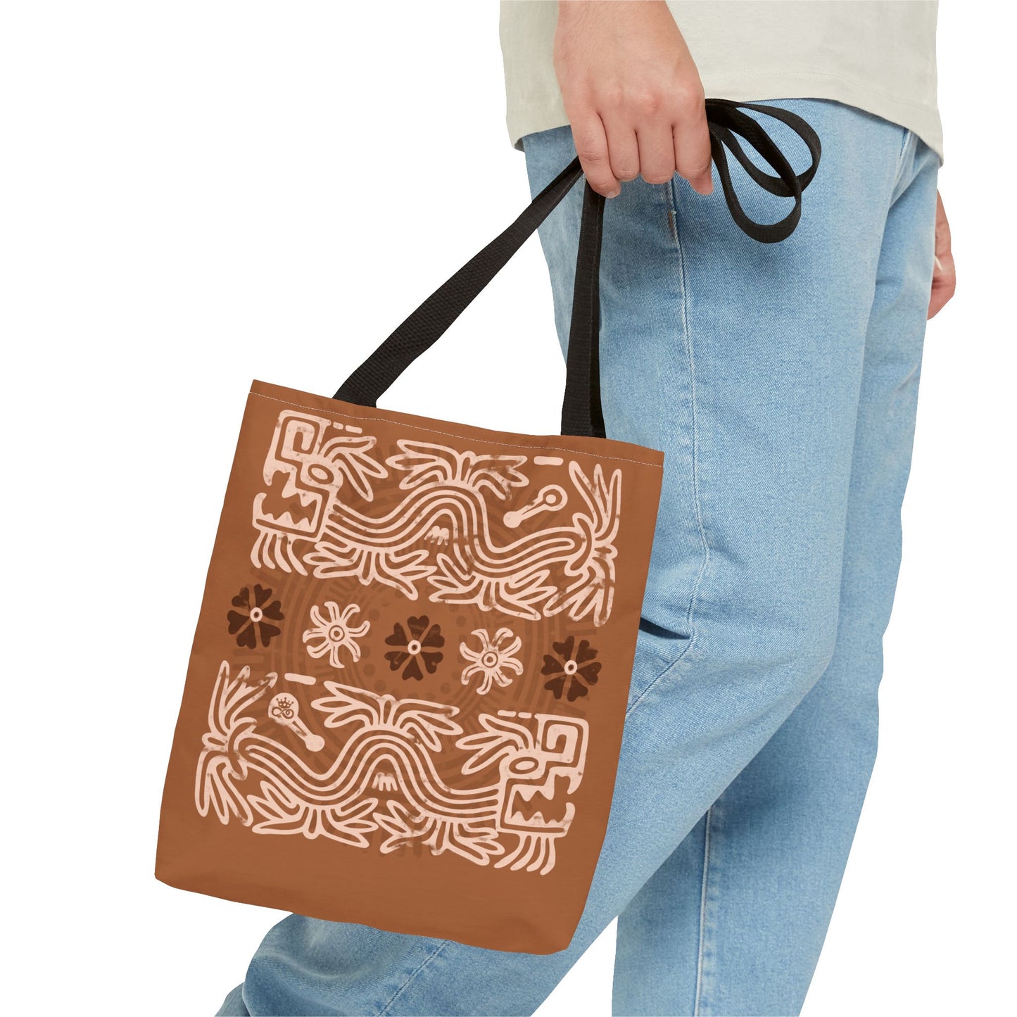 Terracotta Serpent Winds Tote Bag