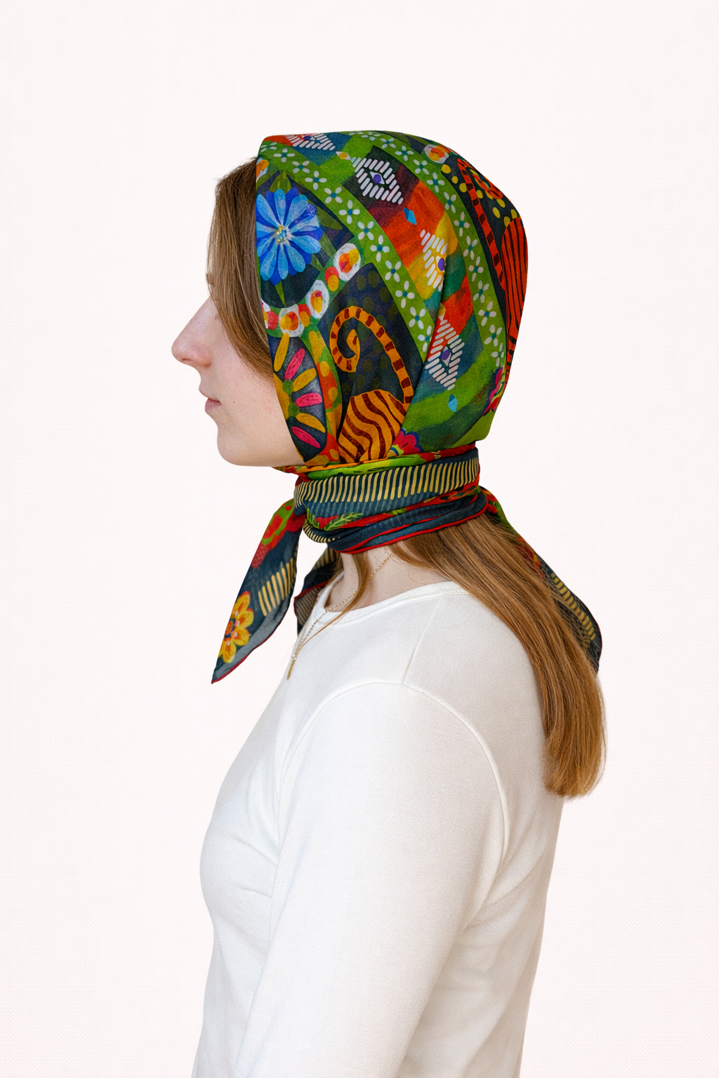 Jungle Majesty - Silk Chiffon Scarf