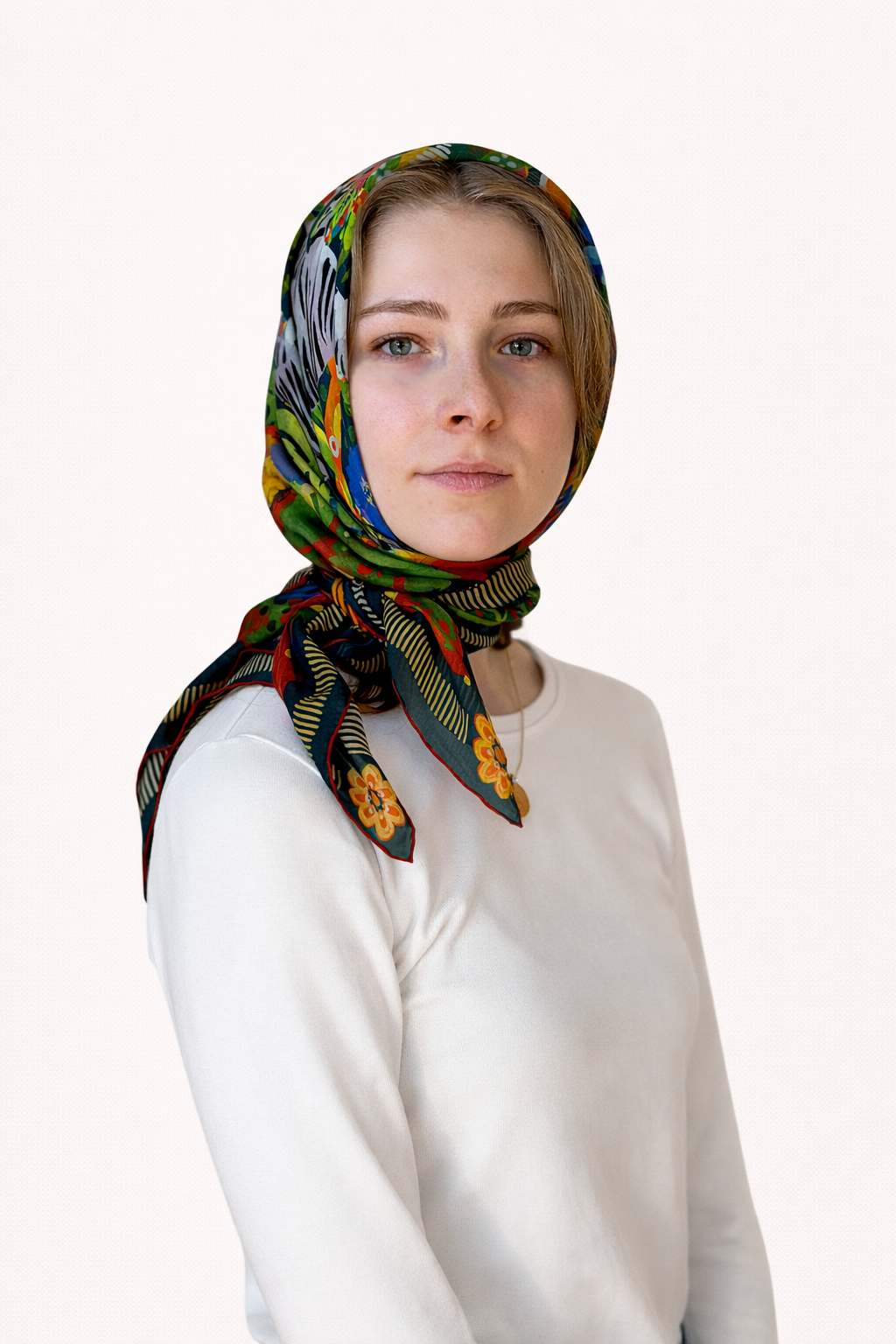 Jungle Majesty - Silk Chiffon Scarf