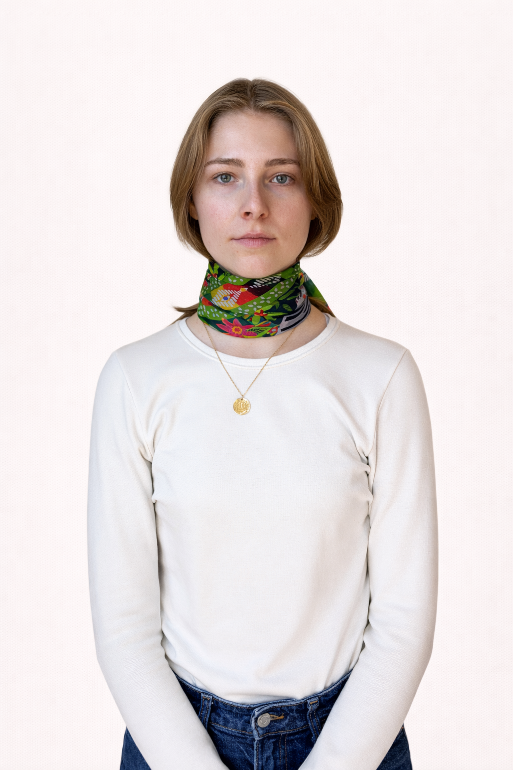 Jungle Majesty - Silk Chiffon Scarf
