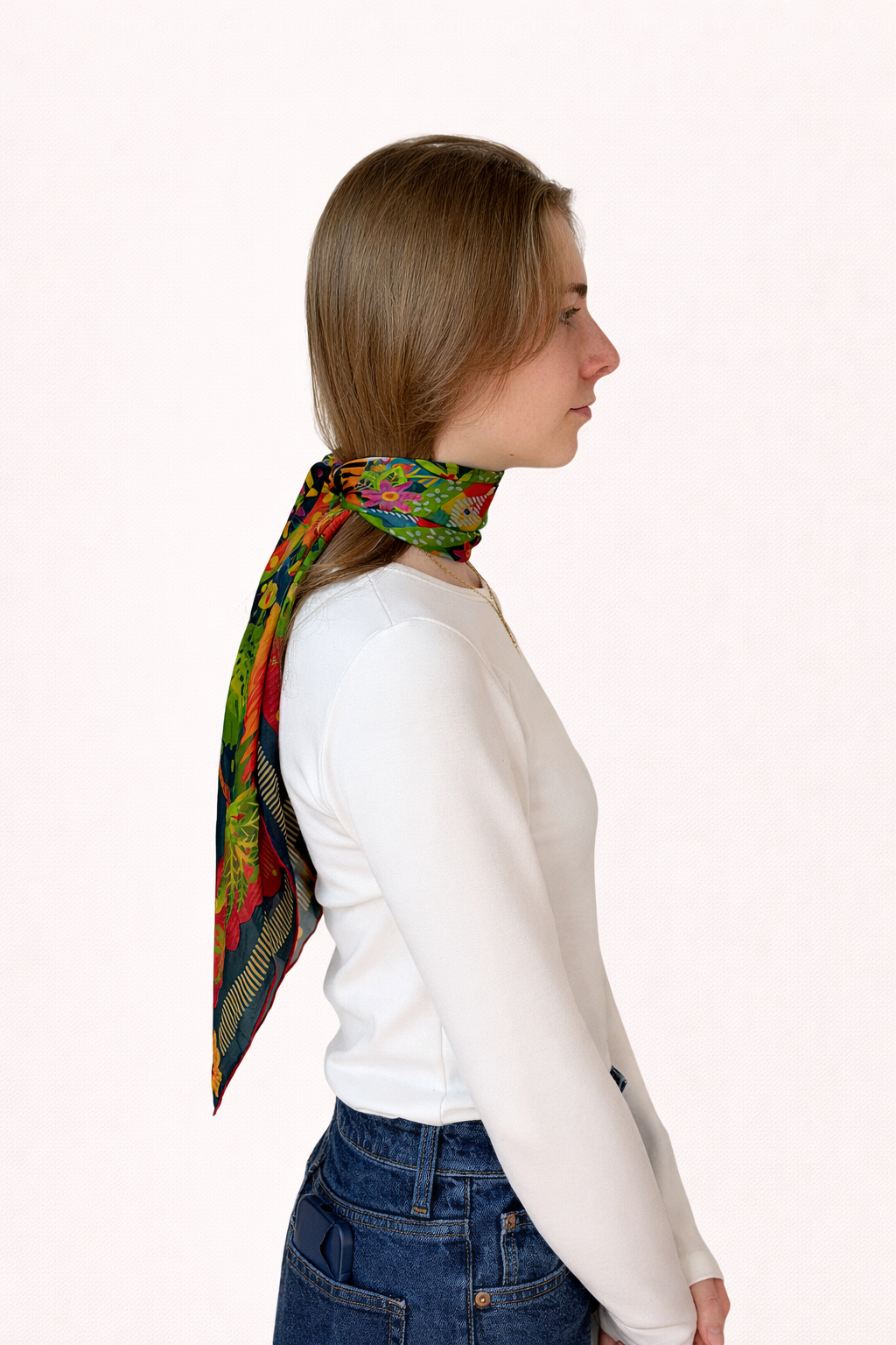 Jungle Majesty - Silk Chiffon Scarf