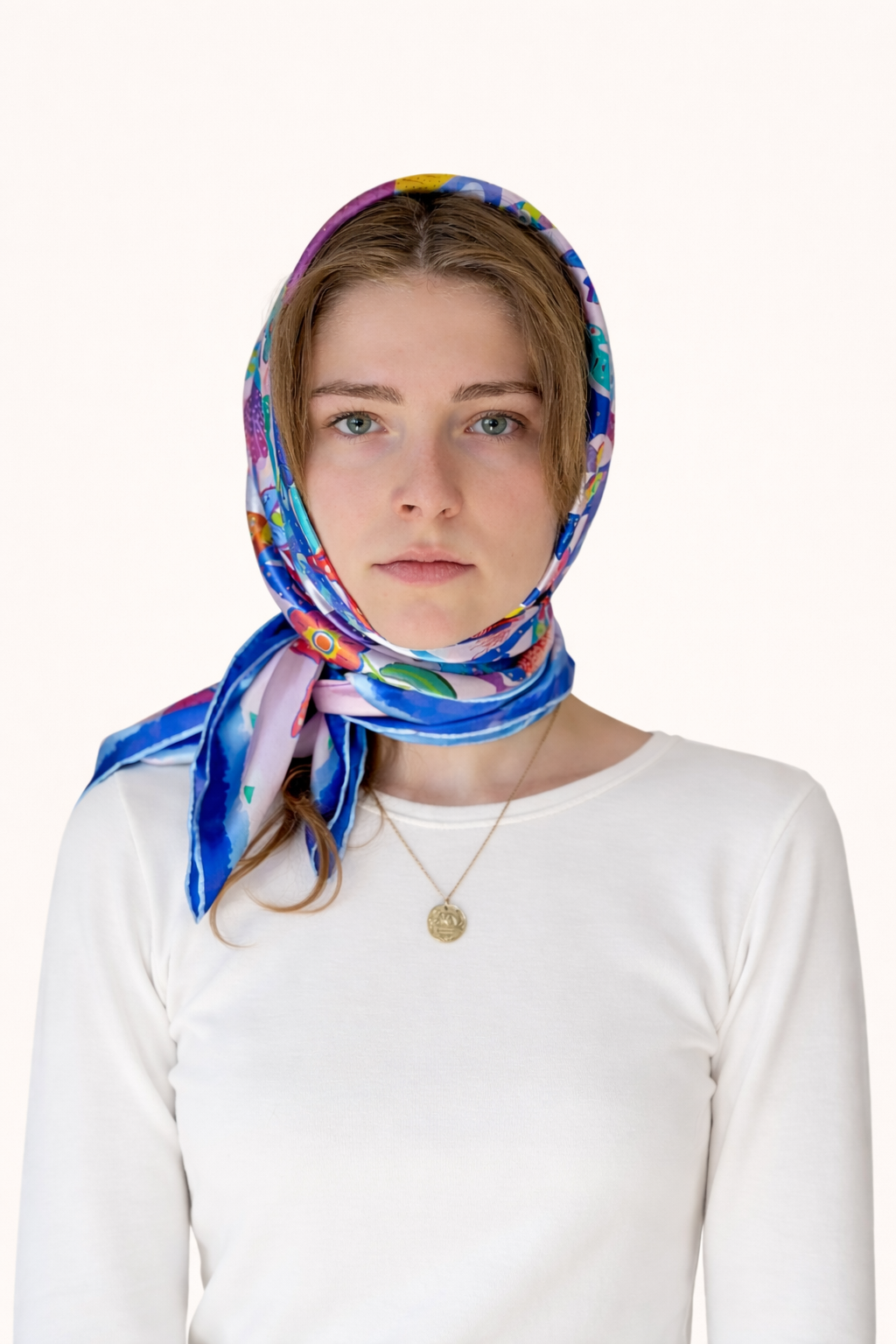 La Sirena - Silk Satin Scarf