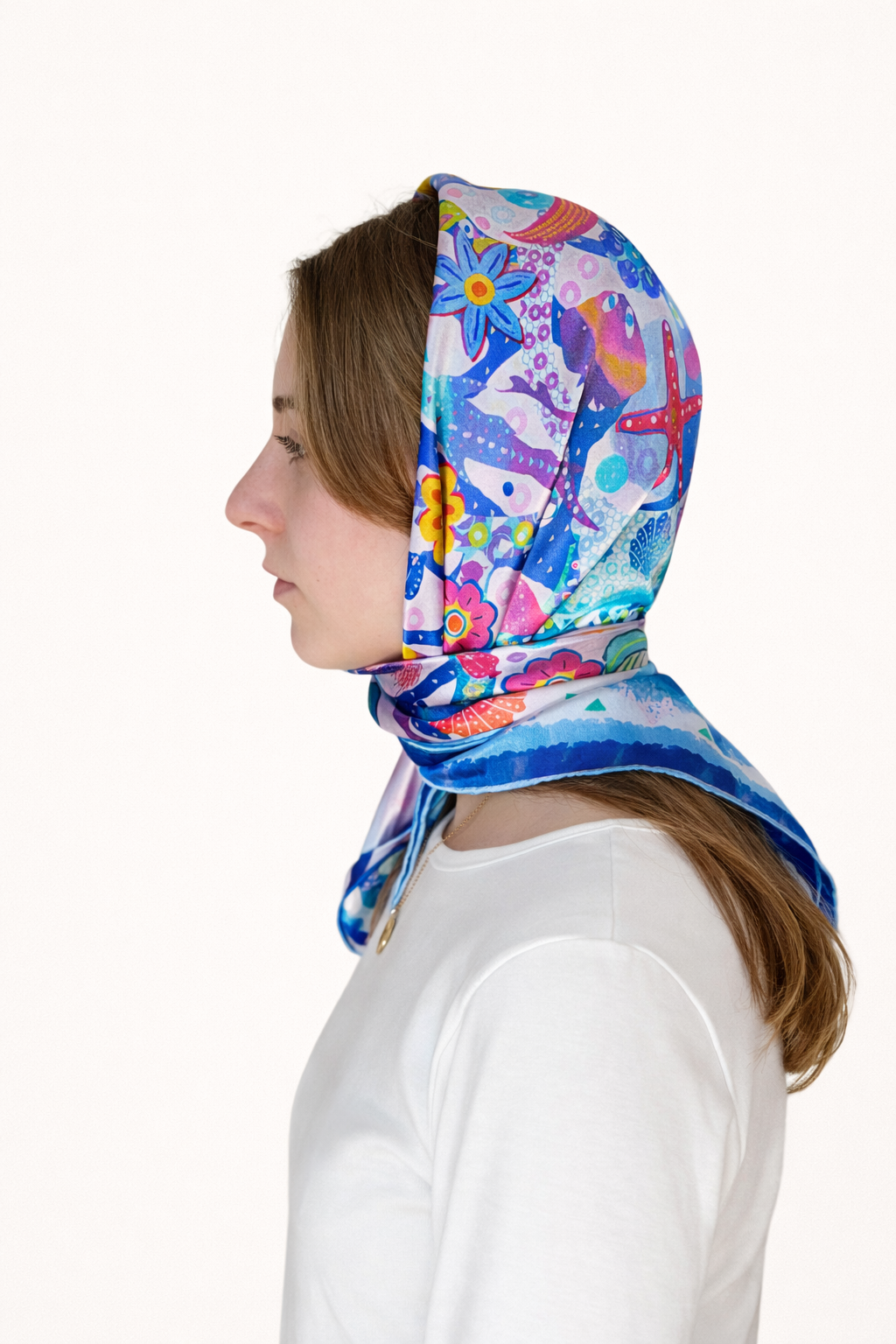 La Sirena - Silk Satin Scarf
