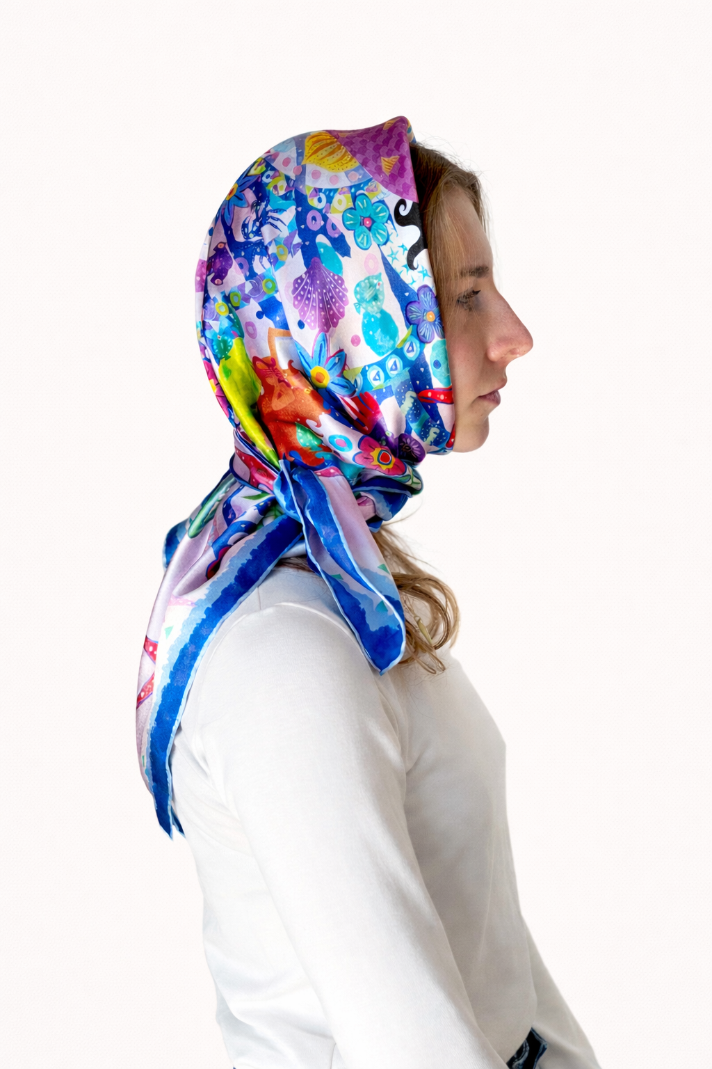 La Sirena - Silk Satin Scarf