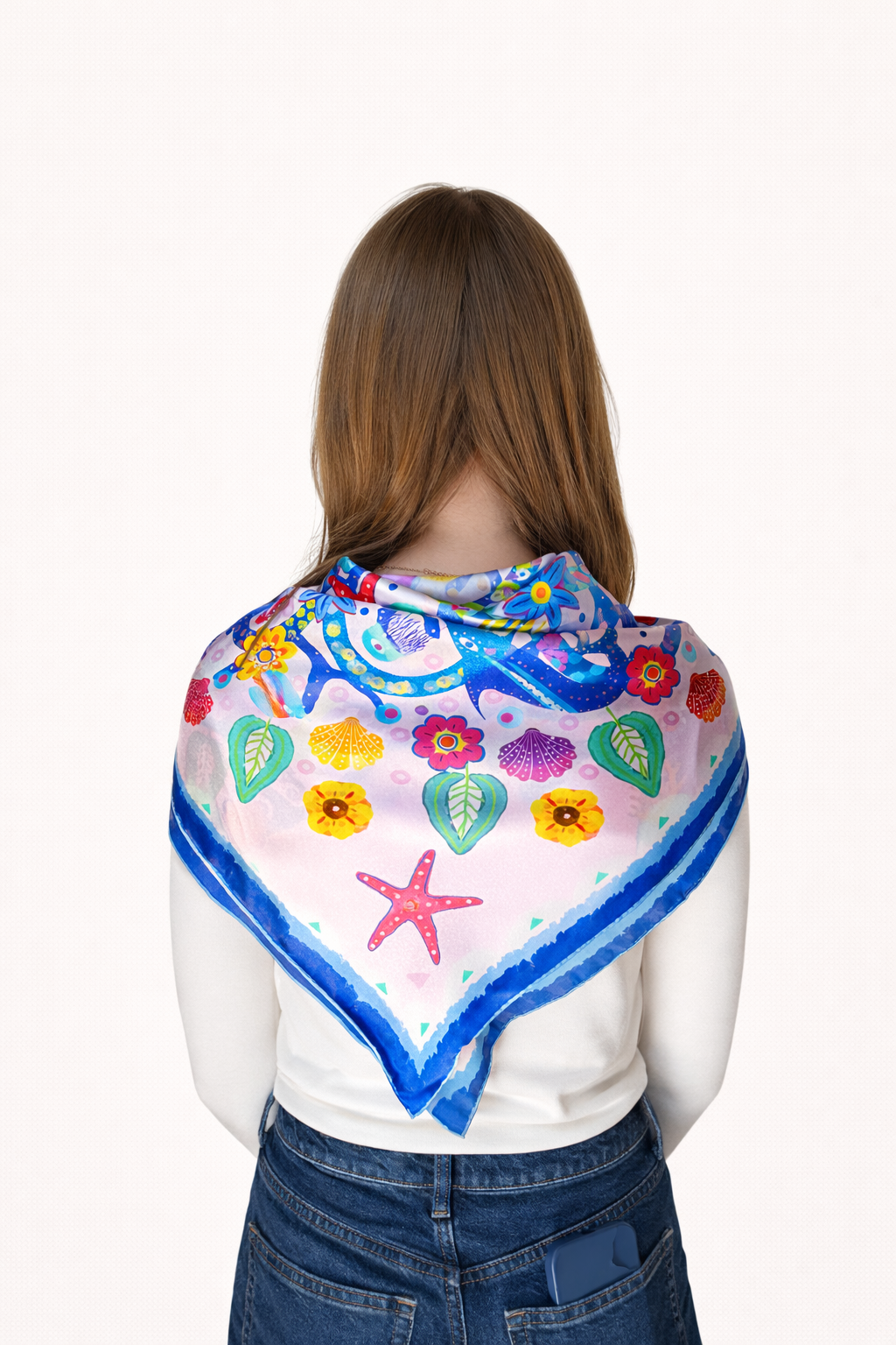 La Sirena - Silk Satin Scarf