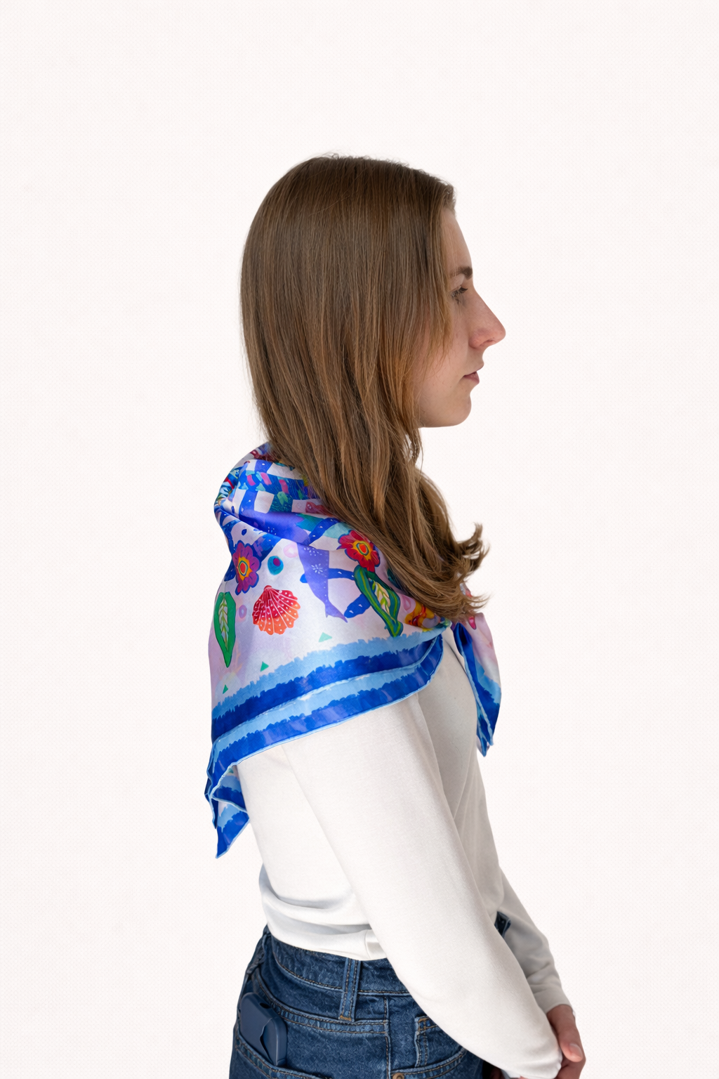 La Sirena - Silk Satin Scarf