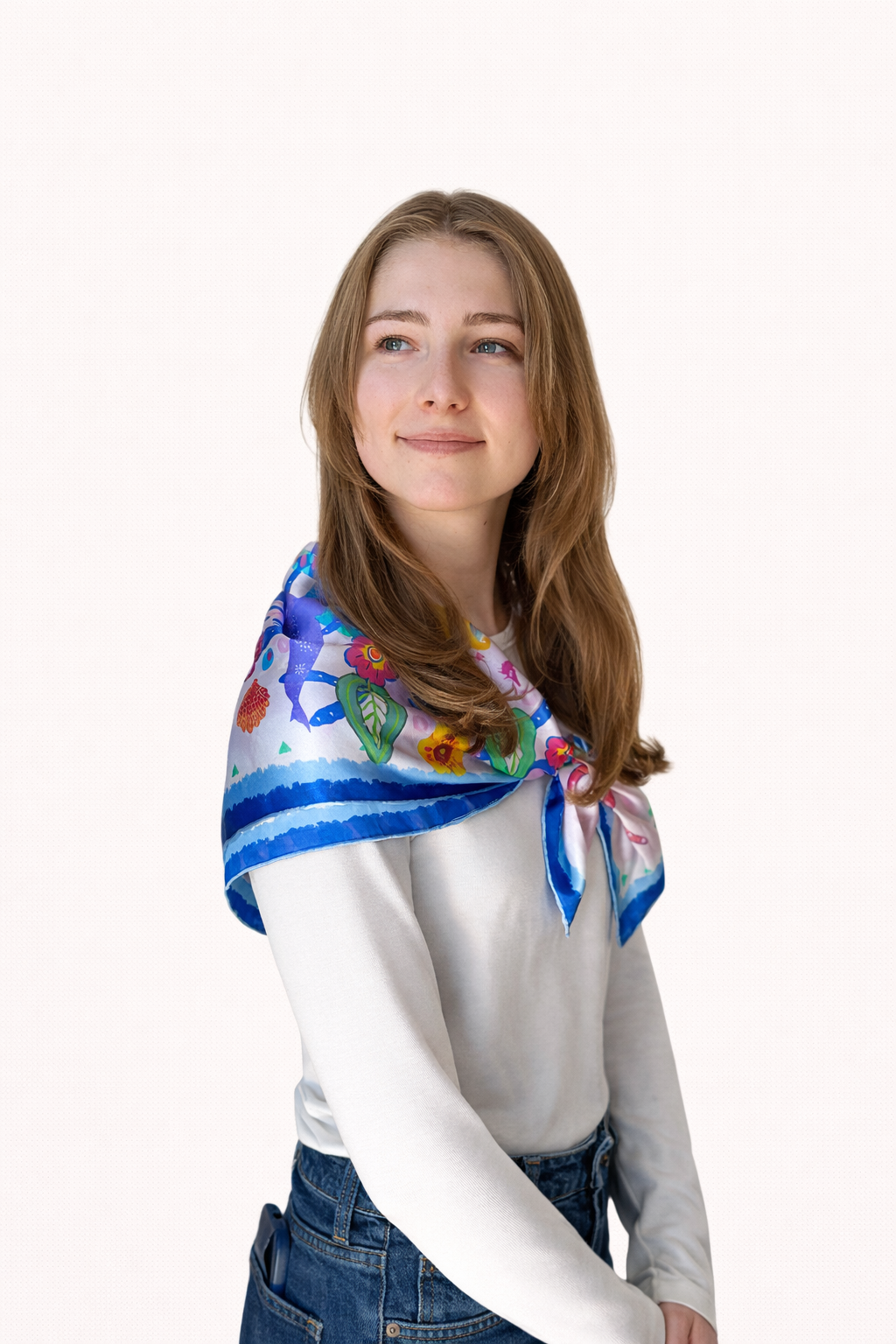 La Sirena - Silk Satin Scarf