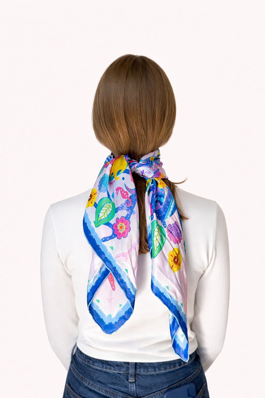 La Sirena - Silk Satin Scarf