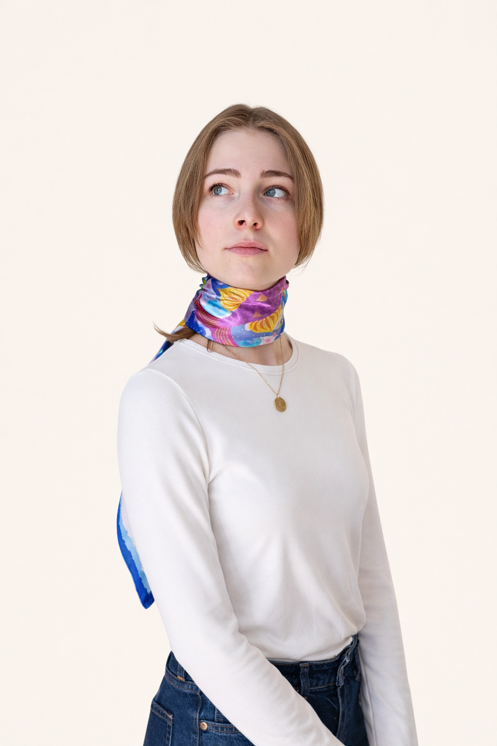 La Sirena - Silk Satin Scarf