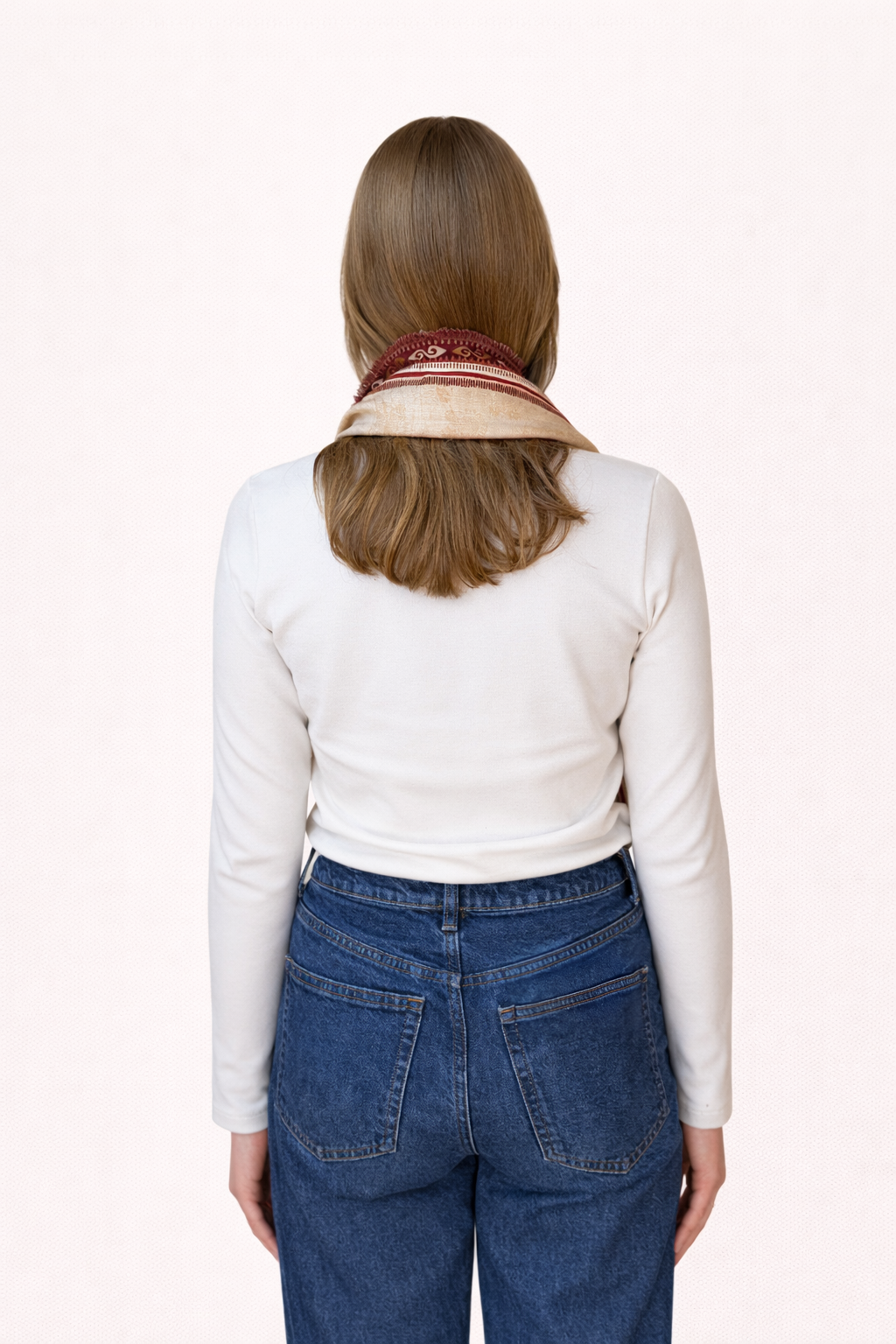 Terracotta Dreams  - Silk Wool Scarf