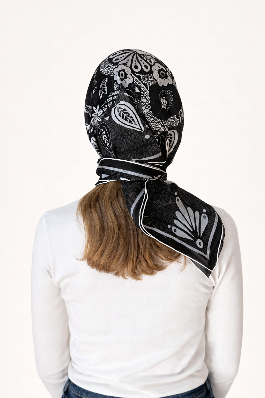 Eternal Wings - Silk Chiffon Scarf