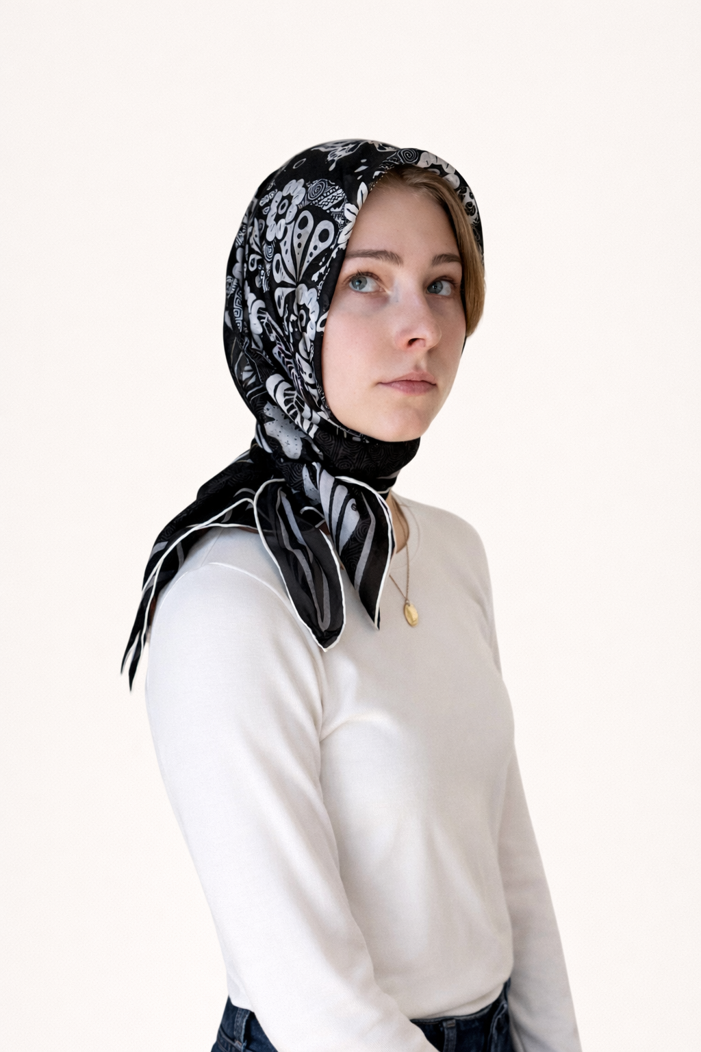 Eternal Wings - Silk Chiffon Scarf