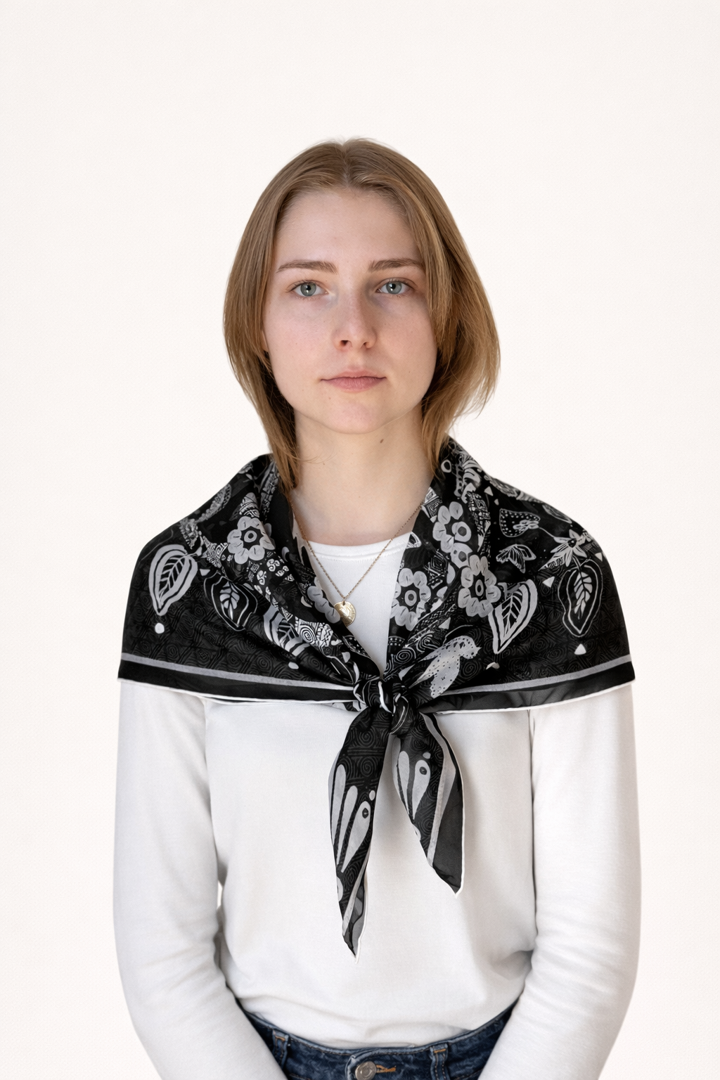 Eternal Wings - Silk Chiffon Scarf