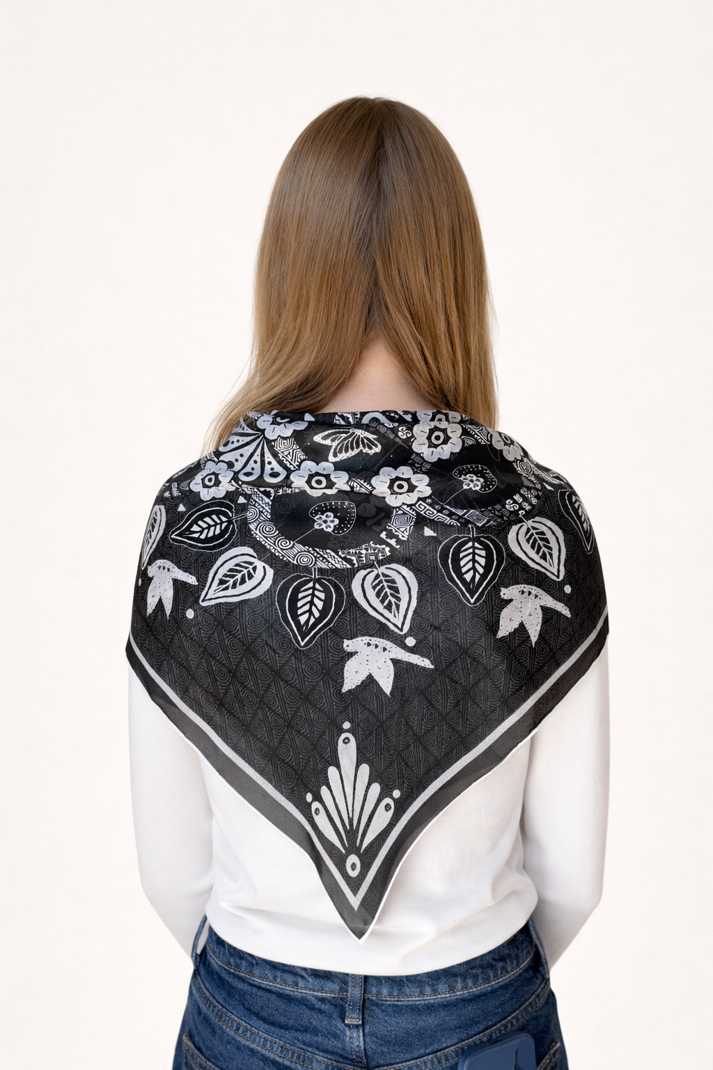 Eternal Wings - Silk Chiffon Scarf