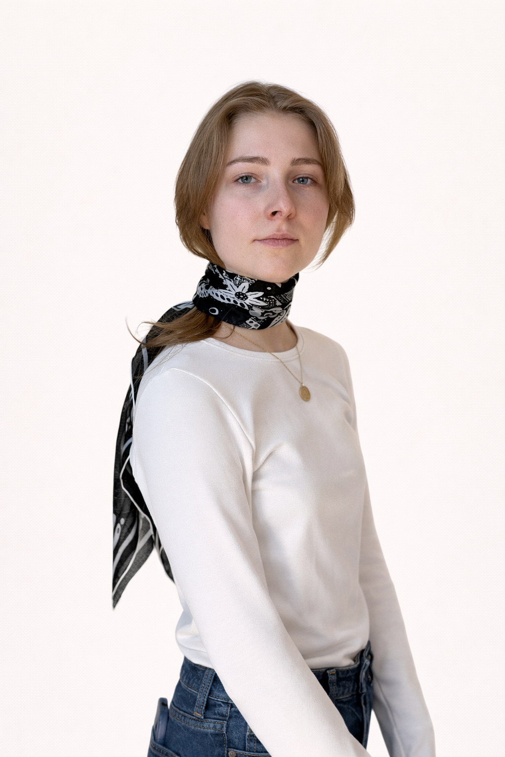 Eternal Wings - Silk Chiffon Scarf