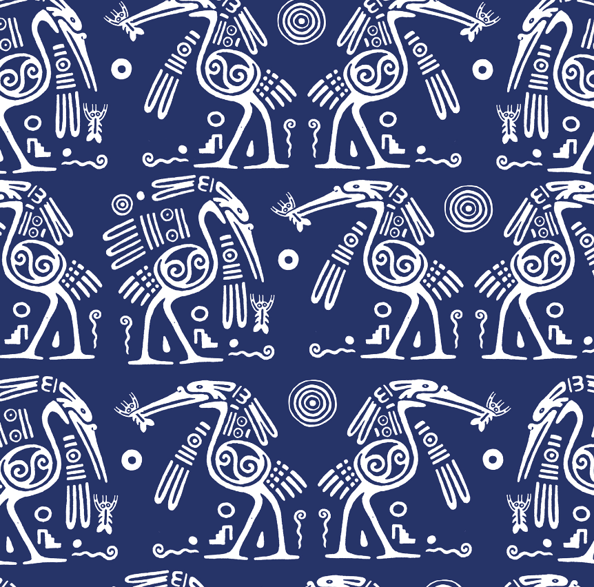 Mystique Aztatl Recycled Scrunchie